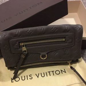 Louis Vuitton Monogram Empreinte Leather Clutch
